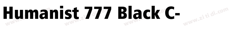 Humanist 777 Black C字体转换 Humanist 777 Black C字体转换